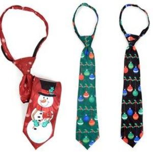 Boys christmas zipper tie
